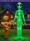 14 Ft Giant Halloween Inflatable Alien Decoration with Built-in LEDs (Green)